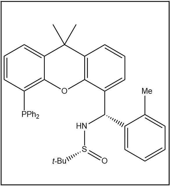 S(R)]-N-[(S)-(2-苯甲基)[5-(二苯基膦)-9,9-二甲基-9H-氧杂蒽]甲基]-2-叔丁基亚磺酰胺