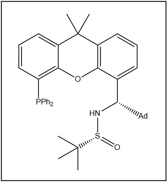 S(R)]-N-[(1S)-(金刚烷基)(5-二苯基膦-9,9-二甲基-9H-氧杂蒽)甲基]-2-叔丁基亚磺酰胺