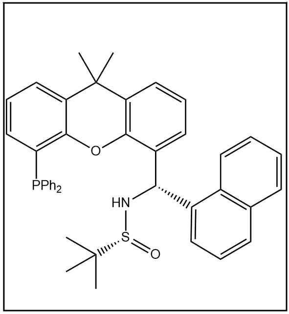 S(R)]-N-[(S)-(1-萘基)[5-(二苯基膦)-9,9-二甲基-9H-氧杂蒽]甲基]-2-叔丁基亚磺酰胺