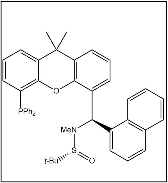 S(R)]-N-[(R)-(1-萘基)[5-(二苯基膦)-9,9-二甲基-9H-氧杂蒽]甲基]-N-甲基-2-叔丁基亚磺酰胺