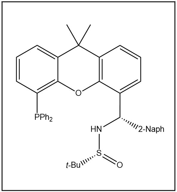S(R)]-N-[(S)-(2-萘基)[5-(二苯基膦)-9,9-二甲基-9H-氧杂蒽]甲基]-2-叔丁基亚磺酰胺