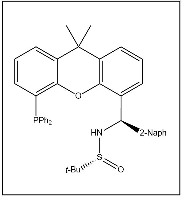 S(R)]-N-[(R)-(2-萘基)[5-(二苯基膦)-9,9-二甲基-9H-氧杂蒽]甲基]-2-叔丁基亚磺酰胺
