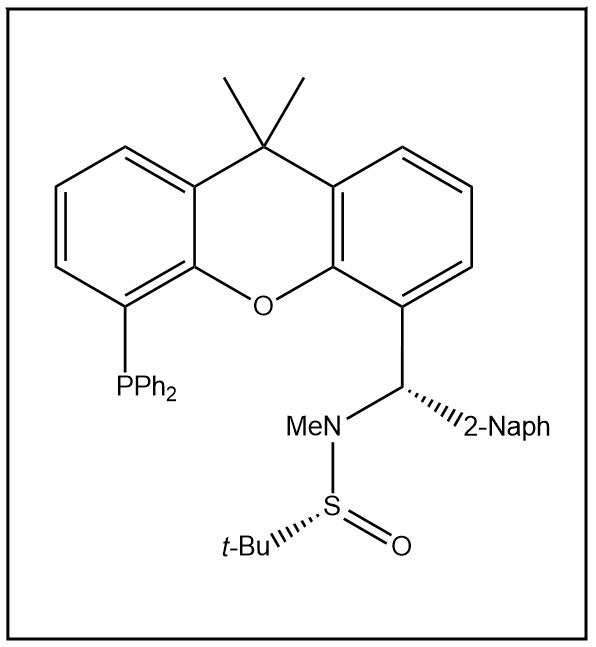 S(R)]-N-[(S)-(2-萘基)[5-(二苯基膦)-9,9-二甲基-9H-氧杂蒽]甲基]-N-甲基-2-叔丁基亚磺酰胺