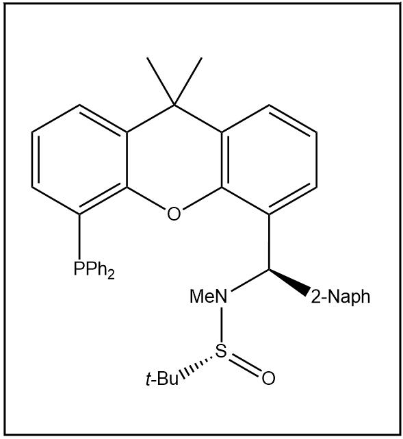 S(R)]-N-[(R)-(2-萘基)[5-(二苯基膦)-9,9-二甲基-9H-氧杂蒽]甲基]-N-甲基-2-叔丁基亚磺酰胺