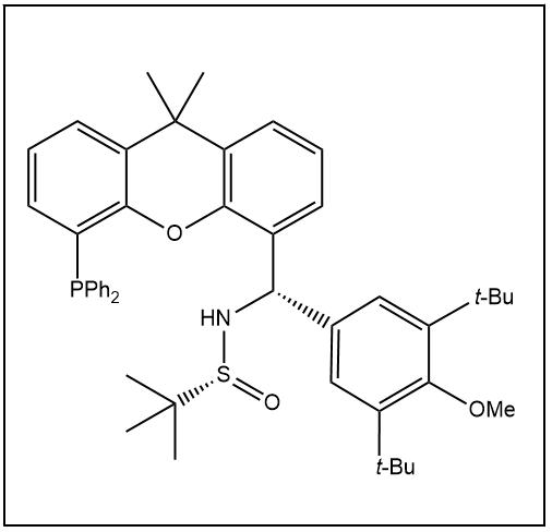 S(R)]-N-[(S)-[3,5-二叔丁基-4-甲氧基苯基][5-(二苯基膦)-9,9-二甲基-9H-氧杂蒽]甲基]-2-叔丁基亚磺酰胺