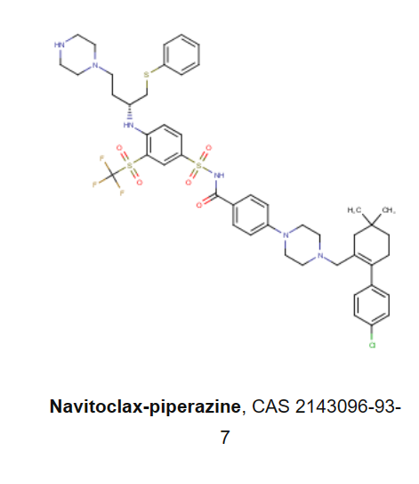 Navitoclax-piperazine 是一种特大型 B 细胞淋巴瘤(BCL-XL)抑制剂