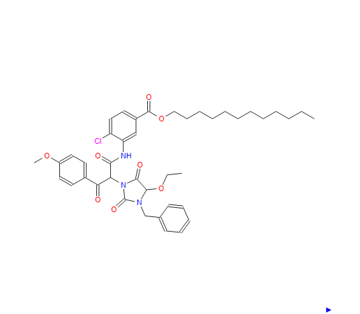 alpha-(4-甲氧基苯甲酰基)-alpha-(1-苄基-5-乙氧基海因)-2-氯-5-十二烷氧基羰基乙酰苯胺