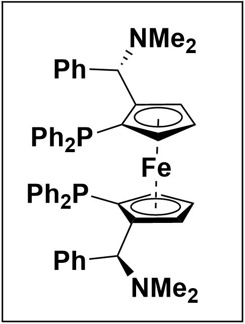 (RP,R′P)-1,1′-双[(S)-Α-(二甲氨基)苄基]-2,2′-双(二苯基膦)二茂铁 223725-09-5