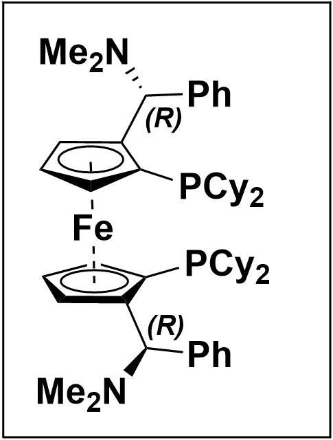 (SP,S′P)-1,1′-双(二环己基膦基)-2,2′-双[(R)-α-(二甲氨基)苄基]二茂铁 494227-35-9