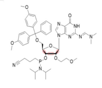 5'-O-DMT-2'-O-MOE-G(dmf)-CE Phosphoramidite