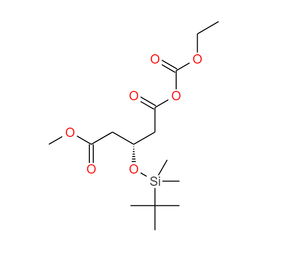 1-乙氧羰基-5-甲基-(3R)-叔丁基二甲硅氧基戊二酸酯