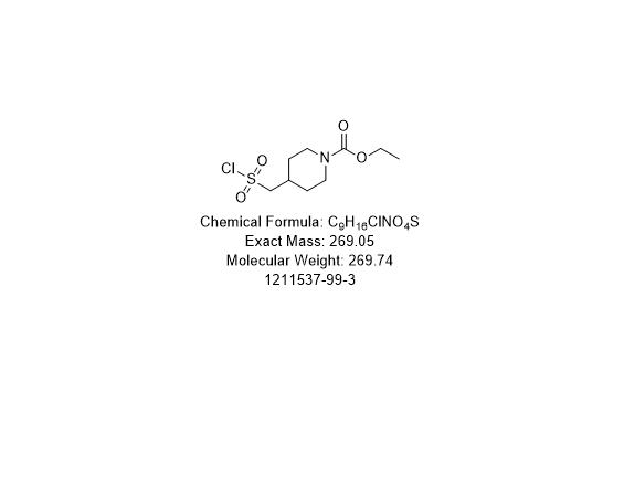 1-Piperidinecarboxylic acid, 4-[(chlorosulfonyl)methyl]-, ethyl ester