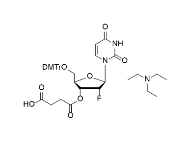 DMTr-2'-F-dU-3'-succinate, TEA salt