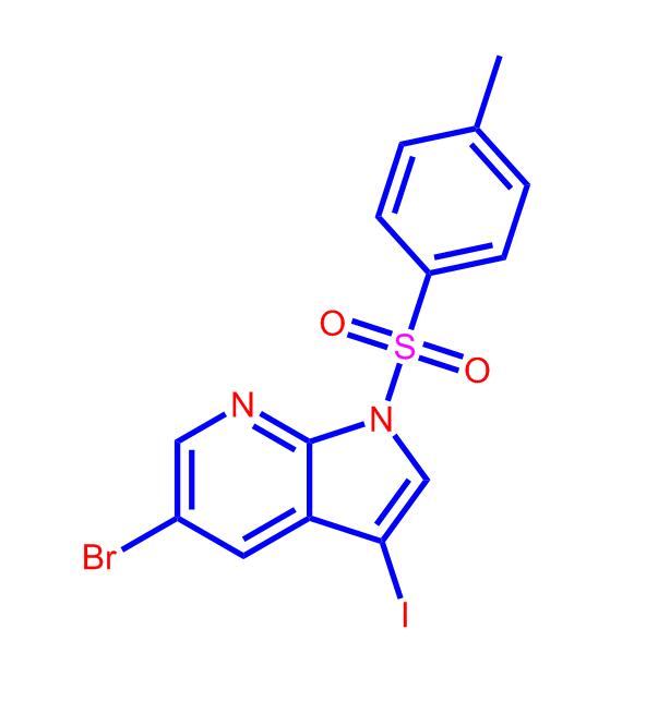 5-溴-3-碘-1-[(4-甲基苯基)磺酰基]-1H-吡咯并[2,3-b]吡啶875639-15-9