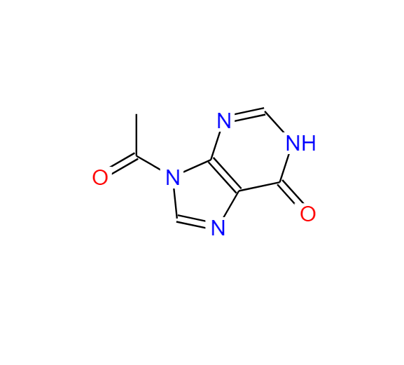 9-乙酰基-1,9-二氢-6H-嘌呤-6-酮