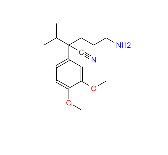 5-氨基-2-(3,4-二甲氧基苯基)-2-异丙基戊腈