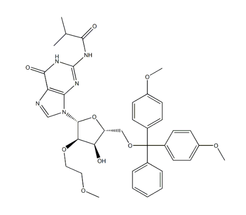 N-(9-((2R,3R,4R,5R)-5-((双(4-甲氧基苯基)(苯基)甲氧基)甲基)-4-羟基-3-(2-甲氧基乙氧基)四氢呋喃-2-基)-6-氧代-6,9-二氢-1H-嘌呤-2-基)异丁酰胺
