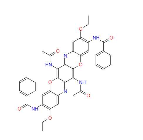 N,N'-(6,13-二乙酰氨基-2,9-二乙氧基-3,10-三苯并二恶嗪二基)二苯甲酰胺