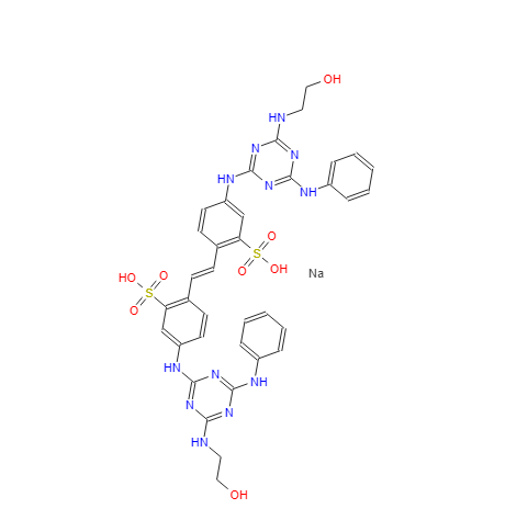 2,2'-(1,2-乙烯二基)二[5-[[4-[(2-羟乙基)氨基]-6-(苯氨基)-1,3,5-三嗪-2-基]氨基]苯磺酸二钠盐