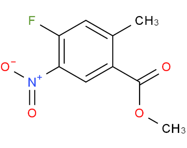 4-氟-2-甲基-5-硝基苯甲酸甲酯，Methyl 4-fluoro-2-methyl-5-nitrobenzoate，1163287-01-1，可提供公斤级，按需分装！