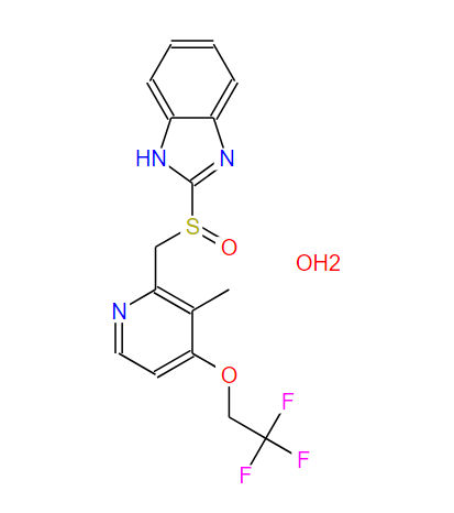 313640-86-7；1H-Benzimidazole, 2-[(R)-[[3-methyl-4-(2,2,2-trifluoroethoxy)-2-pyridinyl]methyl]sulfinyl]-, hydrate (2:3)