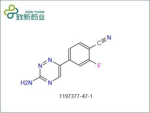 4-(3-氨基-1,2,4-三嗪)-2-氟苯甲腈