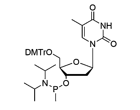 5'-O-DMTr-2'-dT-3'-O-[(N, N-diisopropyl)-P-heptyl]phosphonamidite