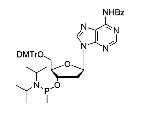 5'-O-DMTr-2'-dA(Bz)-3'-O-[P-methyl-(N, N-diisopropyl)]-Phosphonamidite