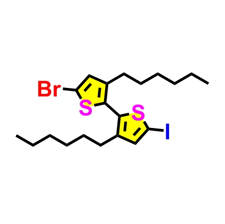 5-溴-3,3'-二己基-5'-碘-2,2'-双噻吩 ;1073365-00-0
