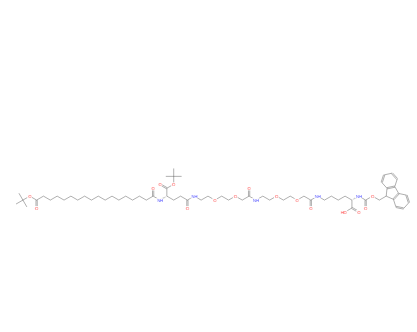 Fmoc-L-Lys[Oct-(otBu)-Glu-(otBu)-AEEA-AEEA]-OH