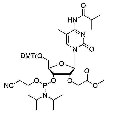 5'-O-DMTr-2'-O-(methoxycarbonyl)methyl-5-Me-C(iBu)-3'-CE-Phosphoramidite