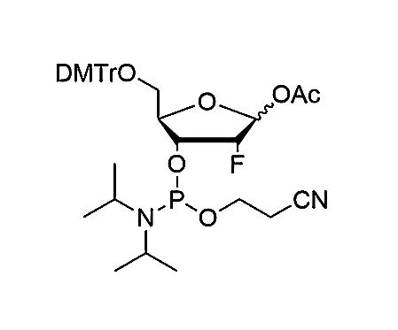 5-O-DMTr-1-O-Ac-2-F-2-deoxyribofuranose-3-CE-Phosphoramidite