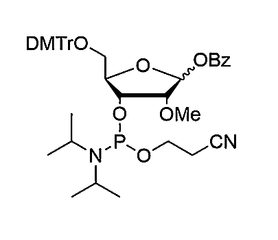 5-O-DMTr-1-O-Bz-2-O-Me-ribofuranose-3-CE-Phosphoramidite