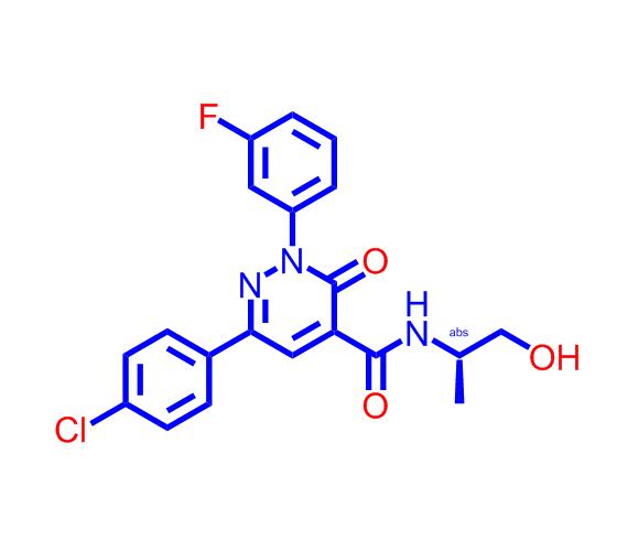 (S)-6-(4-氯苯基)-2-(3-氟苯基)-N-(1-羟基丙-2-基)-3-氧代-2,3-二氢哒嗪-4-甲酰胺2162982-11-6