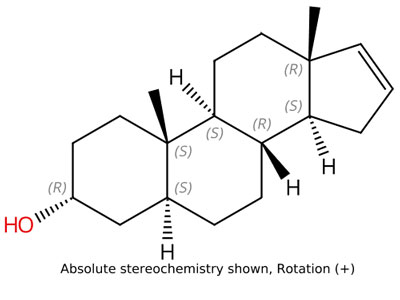 雄甾烯醇，(3α,5α)-16-烯-3-甾醇，1153-51-1