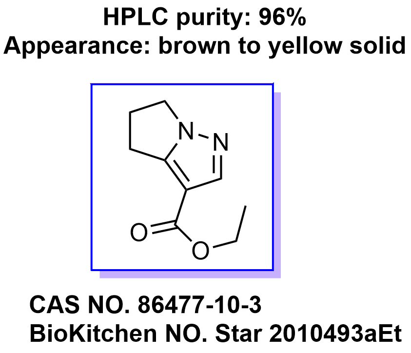 5,6-二氢-4H-吡咯并[1,2-B]吡唑-3-羧酸乙酯  86477-10-3