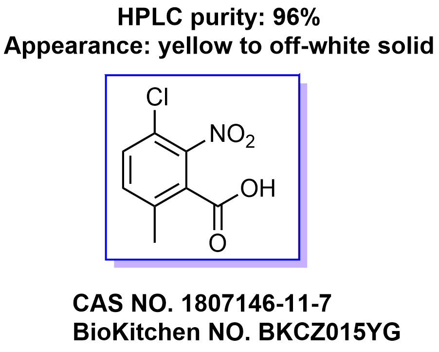 3-氯-6-甲基-2-硝基苯甲酸 1807146-11-7