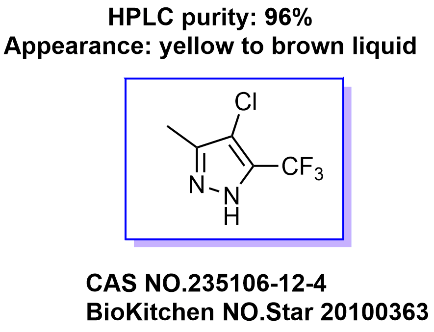 4-氯-5-甲基-3-(三氟甲基)-1H-吡唑 235106-12-4