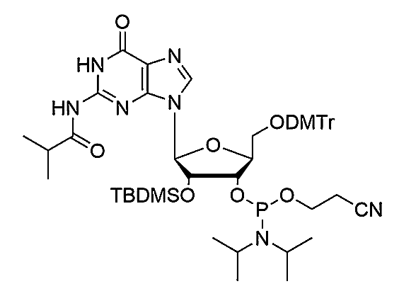 5'-O-DMTr-2'-O-TBDMS-L-G(iBu)-3'-CE-Phosphoramidite