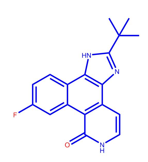 2-(1,1-二甲基乙基)-9-氟-1,6-二氢-7H-苯并[H]咪唑并[4,5-F]异喹啉-7-酮457081-03-7