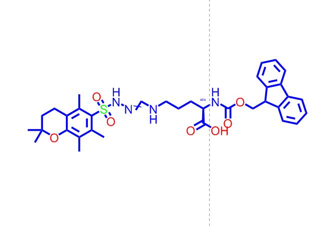 N-α-Fmoc-N-g-(2,2,5,7,8-五甲基-色烷-6-磺酰)-D-精氨酸157774-30-6