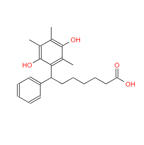 7-(2,5-二羟基-3,4,6-三甲基苯基)-7-苯基庚酸;148989-73-5