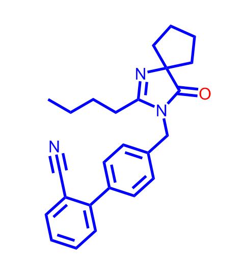4'-[(2-丁基-4-氧-1,3-二氮杂螺环[4.4]壬-1-烯-3-基)甲基]联苯-2-甲腈138401-24-8