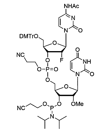 [5'-O-DMTr-2'-F-dC(Ac)](pCyEt)[2'-OMe-U-3'-CE-Phosphoramidite]