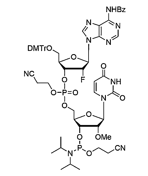 [5'-O-DMTr-2'-F-dA(Bz)](pCyEt)[2'-OMe-U-3'-CE-Phosphoramidite]