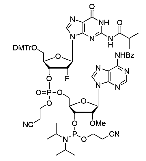 [5'-O-DMTr-2'-F-dG(iBu)](pCyEt)[2'-OMe-A(Bz)-3'-CE-Phosphoramidite]