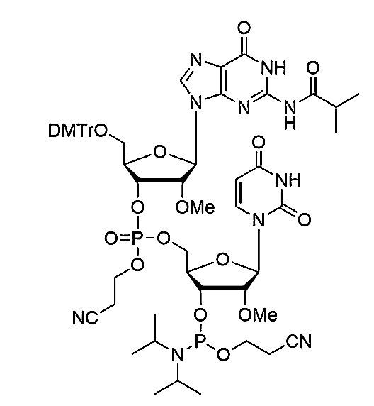 [5'-O-DMTr-2'-OMe-G(iBu)](pCyEt)[2'-O-Me-U-3'-CE-Phosphoramidite]