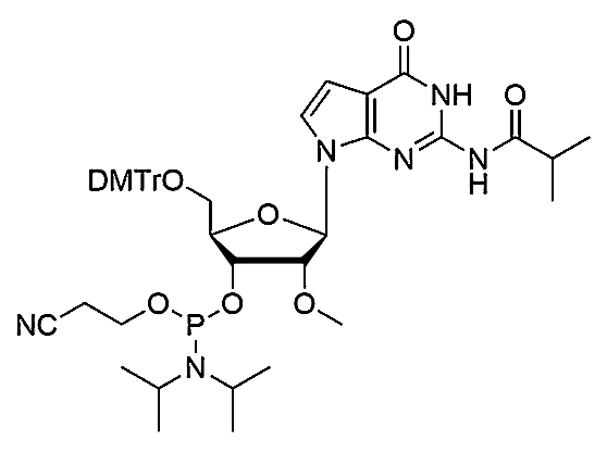 5'-O-DMTr-7-deaza-2'-O-Me-G(iBu)-3'-CE-Phosphoramidite