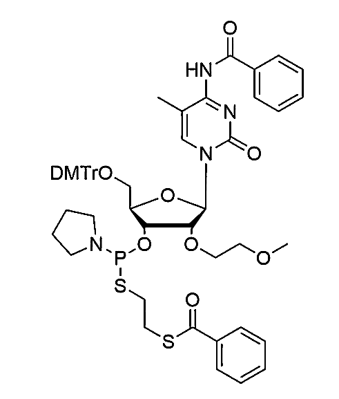 5'-DMT-2'-O-MOE-5-Me-C(Bz)-3'-PS-Phosphoramidite