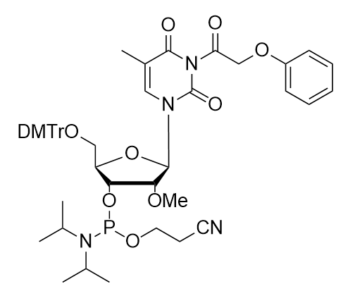 2'-OMe-Pac-T-CE Phosphoramidite